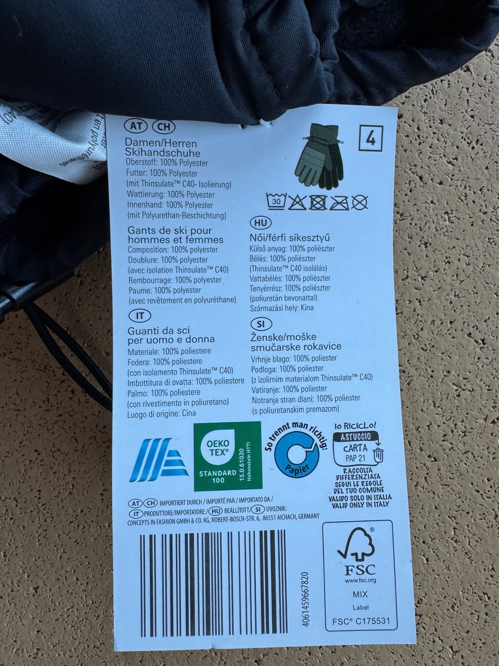 3M Guanti & manicotti: Gants de ski Crane 3M, taille M – Nuovo (secondo la descrizione) da St-Gingolph venduto da GoldenKeys 3