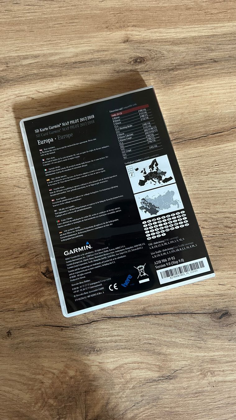 Garmin Navigatori: Carte SD GPS navigation Garmin Map Pilot Mercedes 2017/2018 – Usato da Bressaucourt venduto da Sfabrice 1