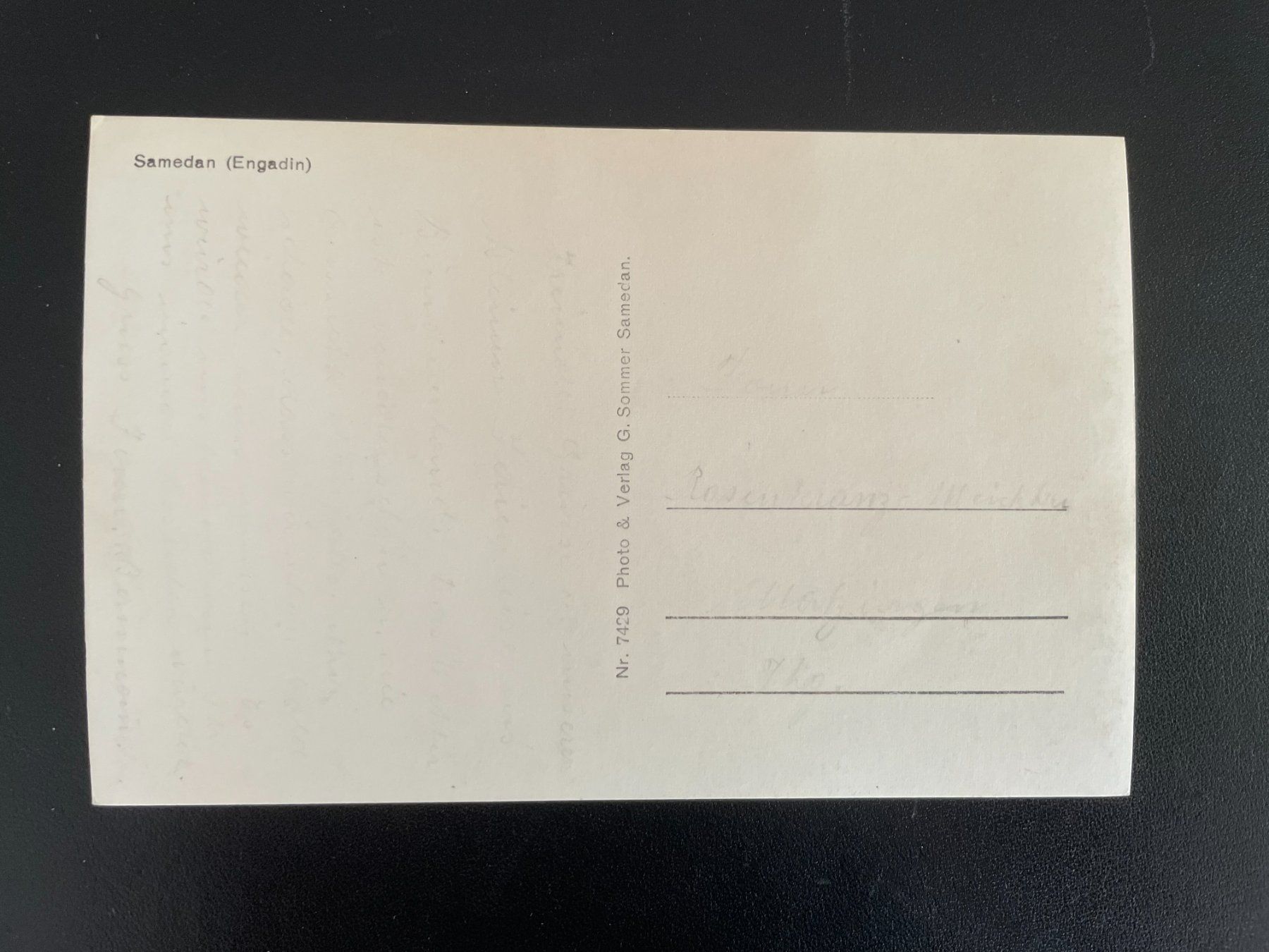 Cartoline postali: AK GR Samedan – Usato da Thal venduto da Danny82 1
