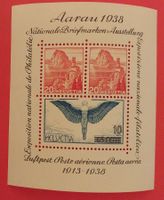 BL1) Aarauer Block Abart Teilabklatsch 1938 postfrisch