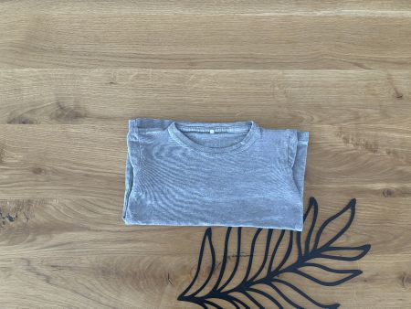 Graues Shirt Langarm Grösse 86 Baumwolle