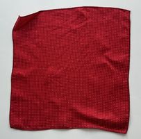 Red Pocket Square Polka Dot Silk