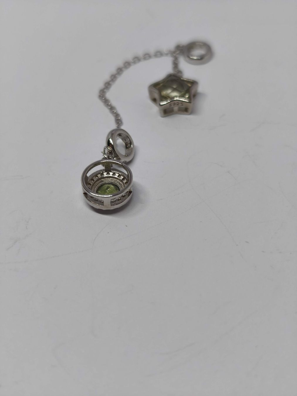Ciondoli: Echte Moldavit Silber Charm Anhänger mit Sternschnuppe  – Nuovo (secondo la descrizione) da St. Gallen venduto da GIULESGG 8
