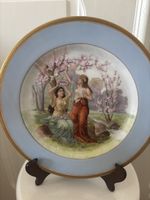 Assiette Haviland Limoges, décor Romantique, Vintage.