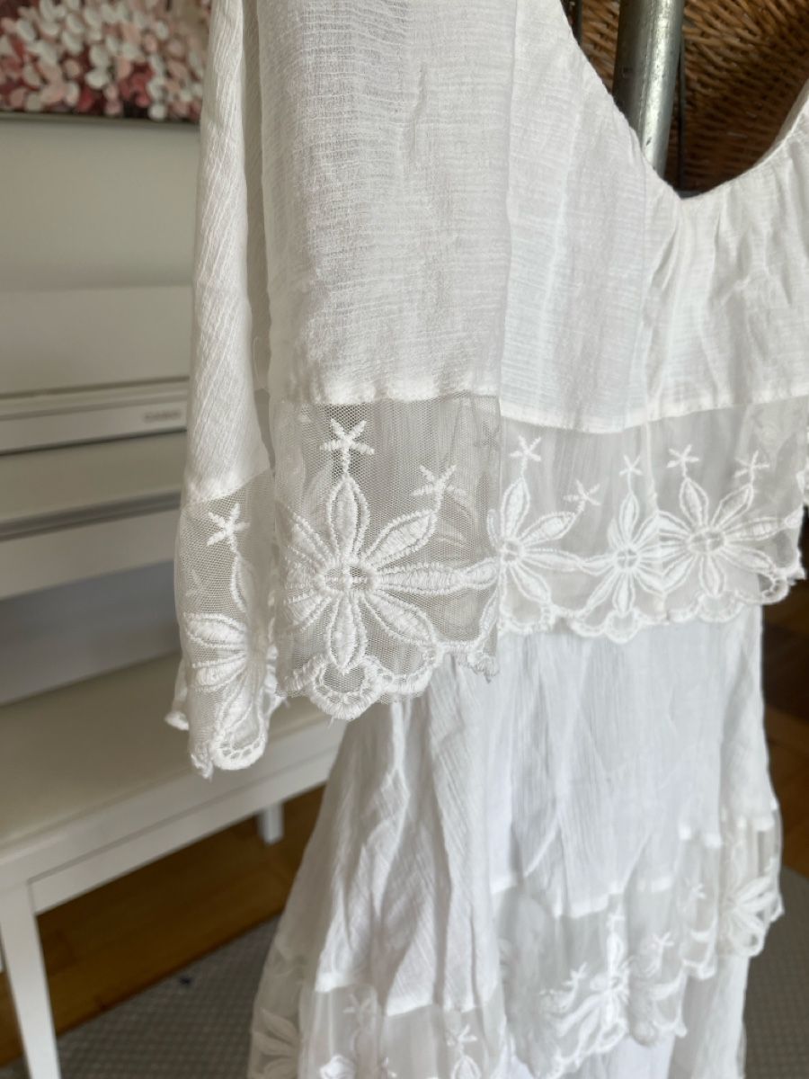 H&M Vestiti: Kleid, Weiss mit Spitze, 36, H&M – Usato da Solothurn venduto da Bobesch08 6