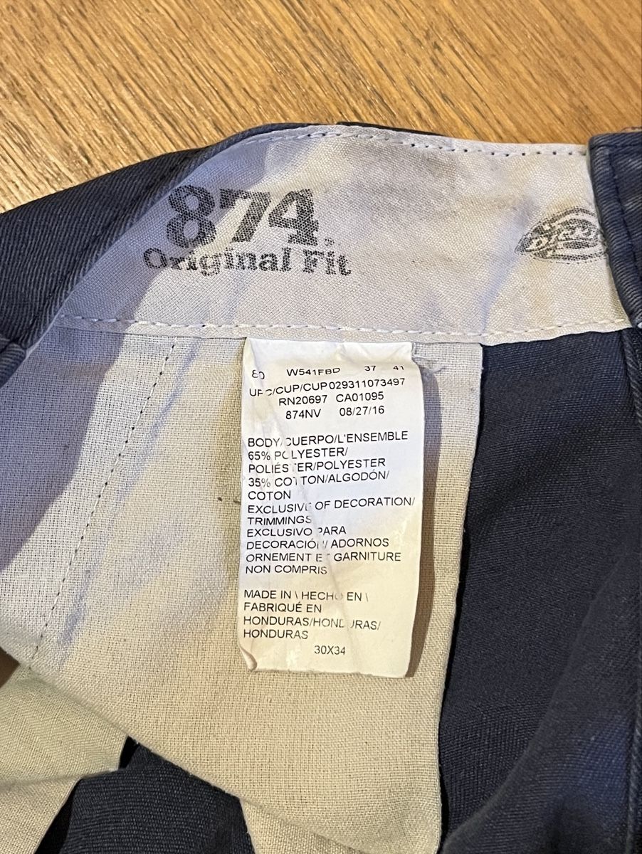 Dickies Pantaloni: Dickies Hose Original 874 Vintage – Usato da Samedan venduto da K7kgh 4