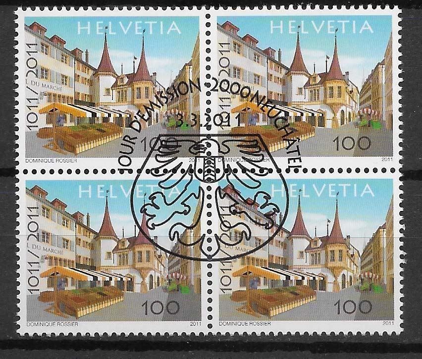Tutti i francobolli: B1381 - Neuchatel B4 1er jour – Usato da Trélex venduto da Phil_Albert