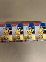4 Pokemon 30 Jahre Boosterbundle je 6 Packs neu