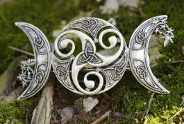 Haarspange Haar Vintage Viking Style Keltisch Mond