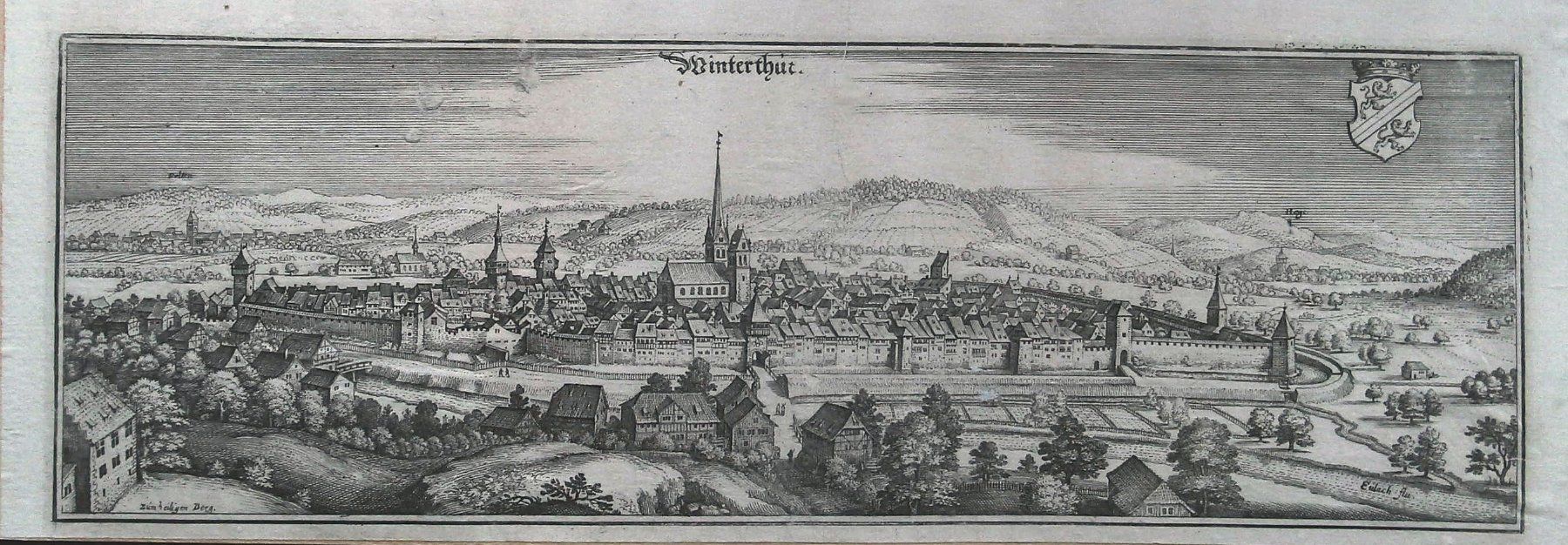 Incisioni: Winterthur Kupferstich von Merian – Usato da Rafz venduto da Helvet32