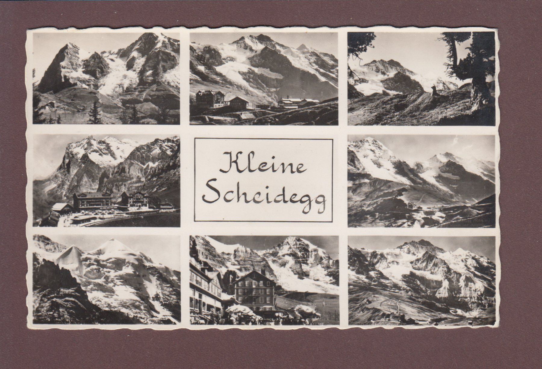 Ansichtskarten: KLEINE SCHEIDEGG - 8 Bilder – Gebraucht aus Pully von nicecards