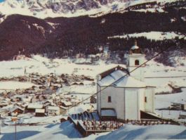 Savognin , Skiparadies , Kapelle 1970
