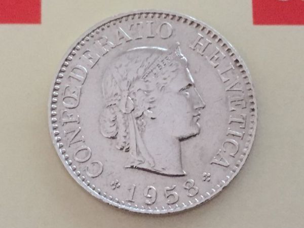 Tutti le monete: 10 Rappen 1958 -vz – Usato da Elsau venduto da herbybay