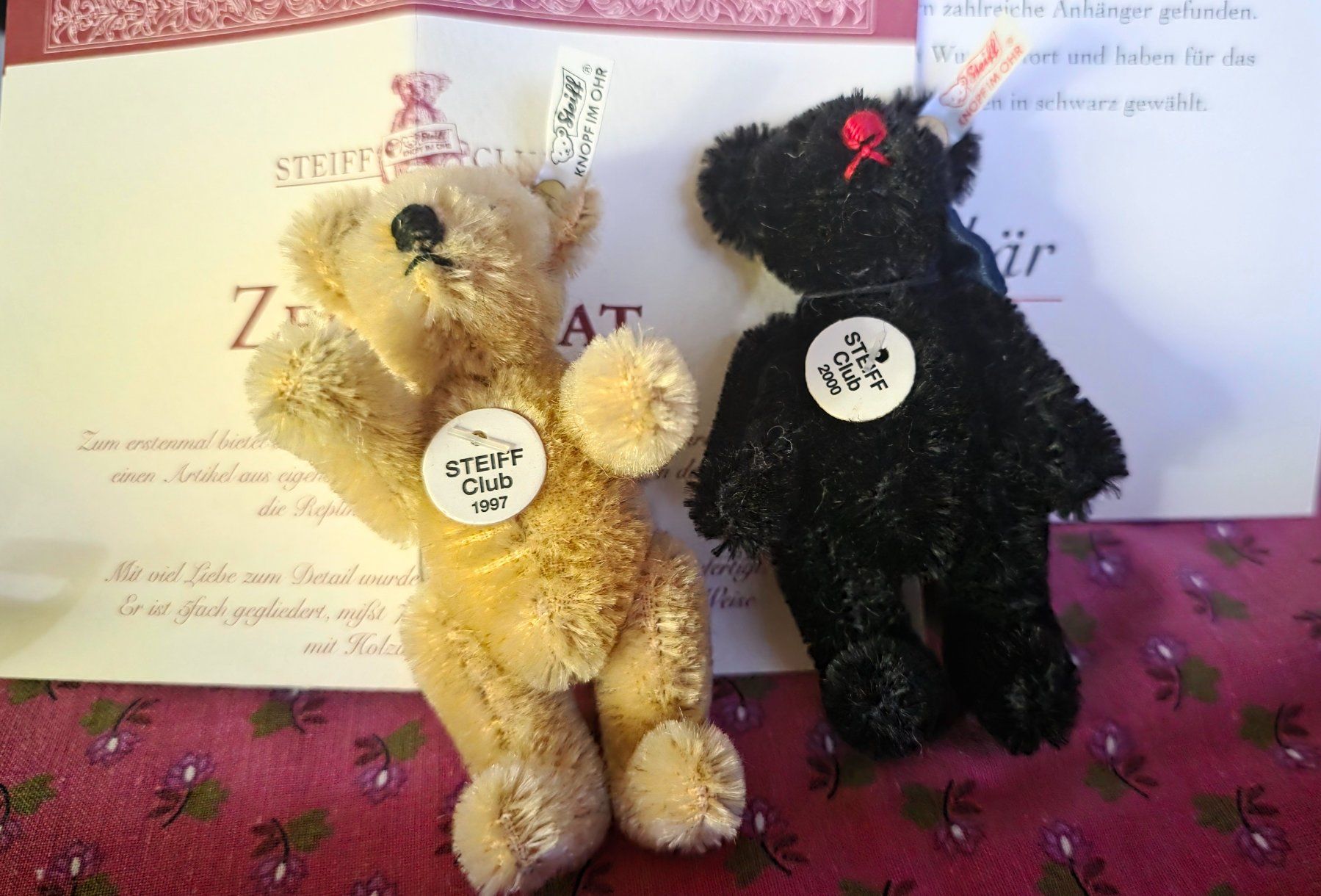 Steiff Jouets: 2 mini Steiff Teddybären Bären – D'occasion à Wittenbach par rose_rosi