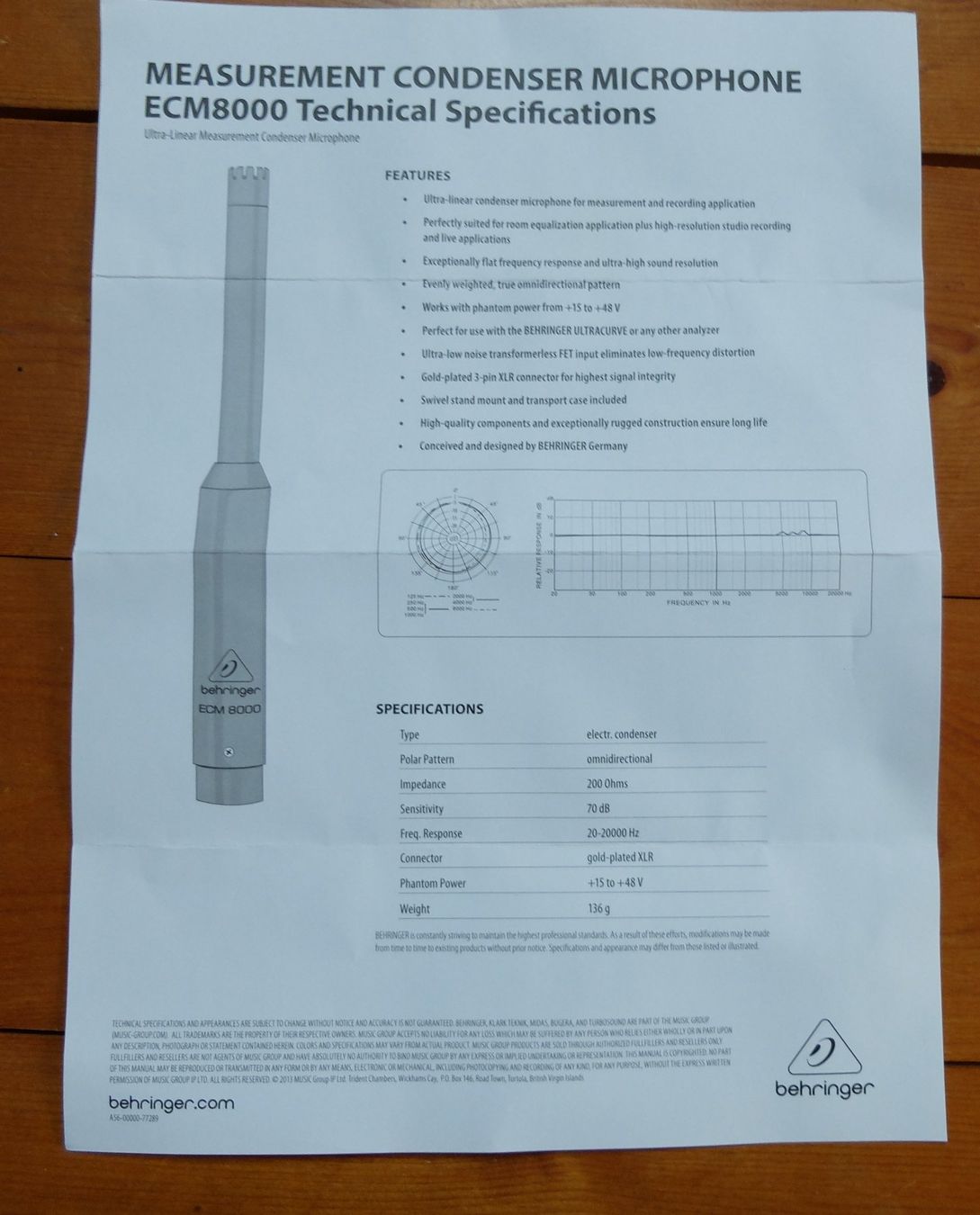 Behringer Microfoni: Messmikrophon Behringer – Nuovo (secondo la descrizione) da Hagendorn venduto da Versaboss 3