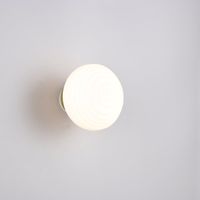 LED Wandleuchte, Akku, Glas, 16 cm Ø