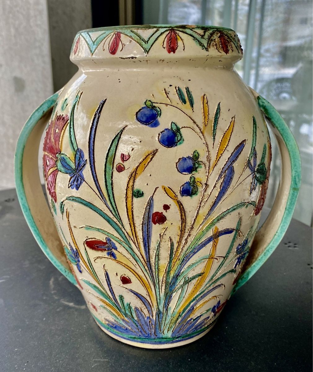 Vasi & Recipienti: Grösse handgemalte Vase. – Usato da Zürich venduto da Manubene 3