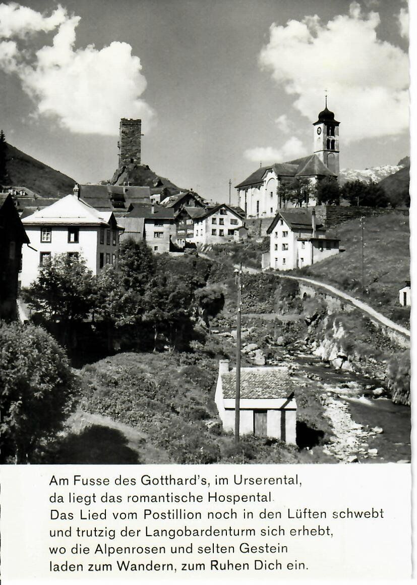 Ansichtskarten: Hospental – Gebraucht aus Hochdorf von Ziegel-16