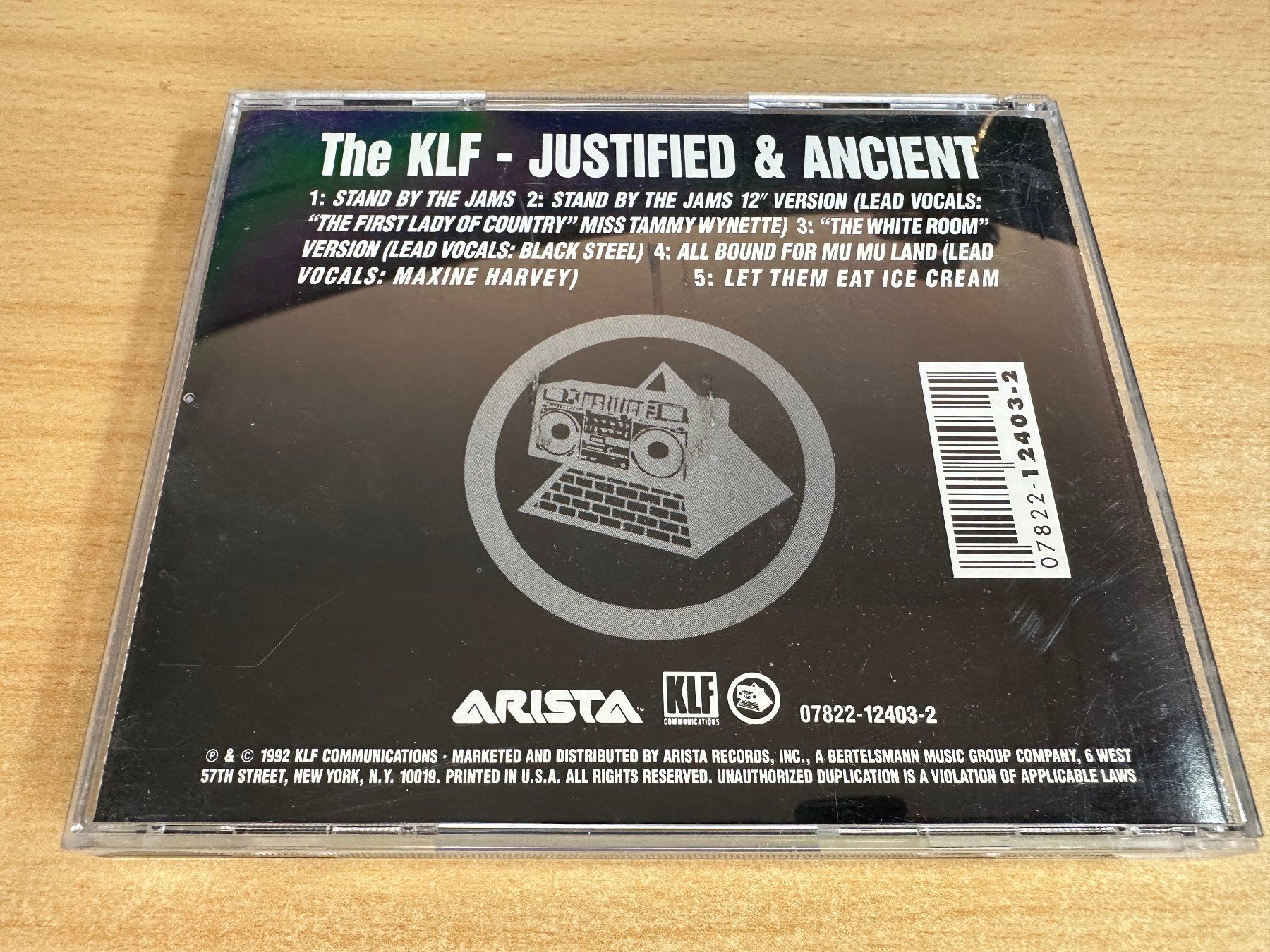 CDs: A2 The KLF – Justified & Ancient - Maxi Single CD – Gebraucht aus Rikon im Tösstal von Alpenmutz 1