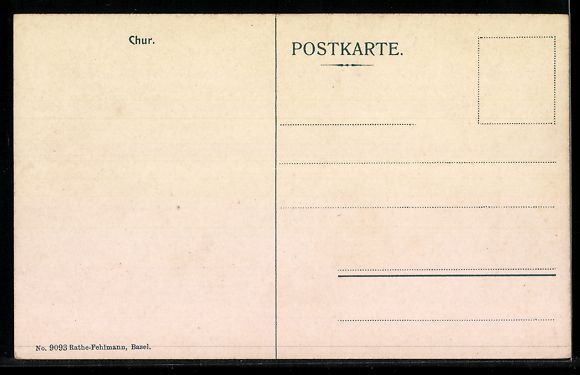 Cartoline postali: AK Chur, Ortsansicht mit Bergen – Usato da Berlin venduto da bartko-reher 1