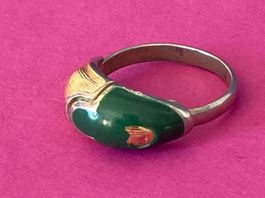 Vergoldet & Grün  Ringe