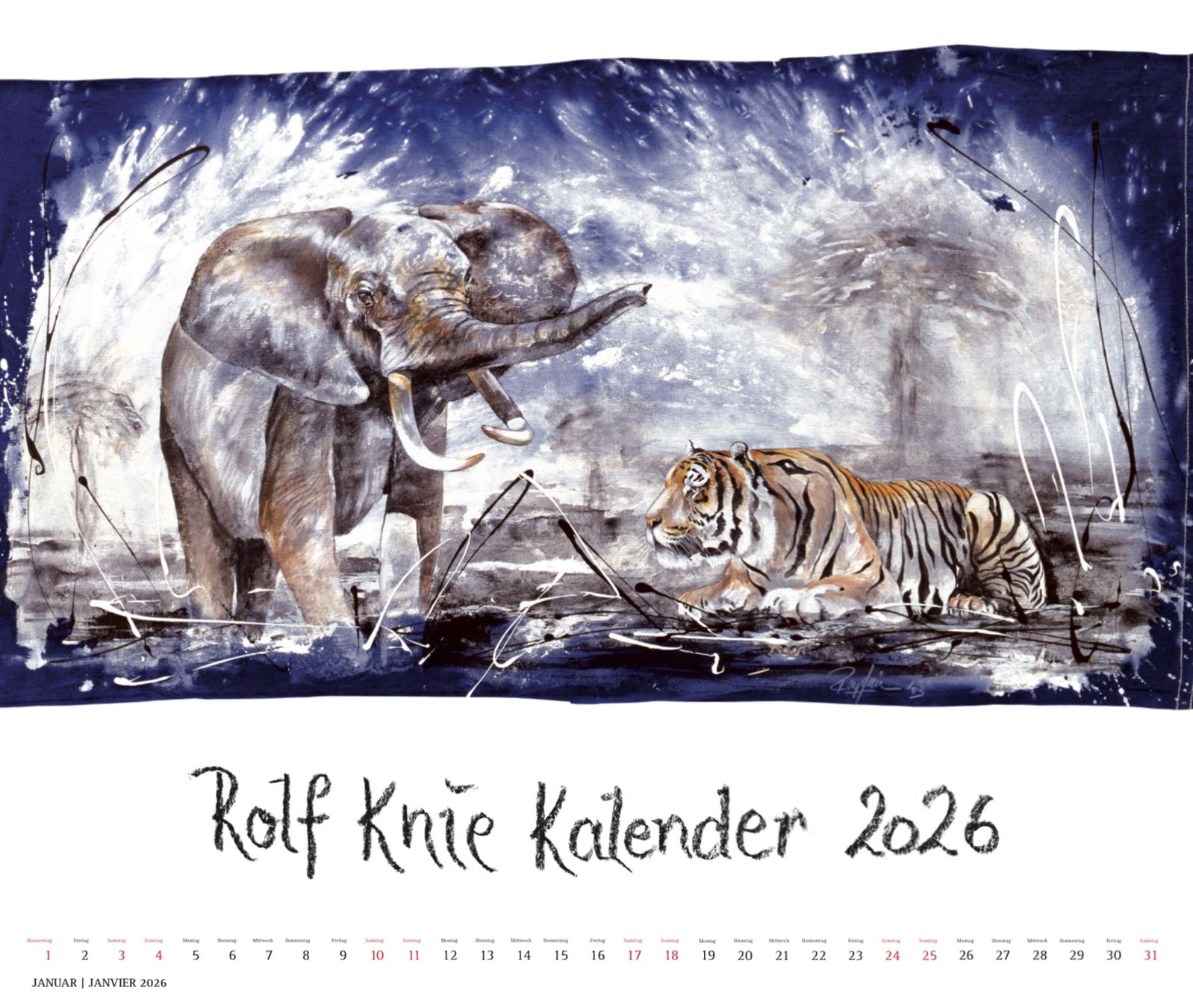 Kalender: Bild-Kalender Rolf Knie 2026 – Neu und originalverpackt aus Jona von RolfKnie01