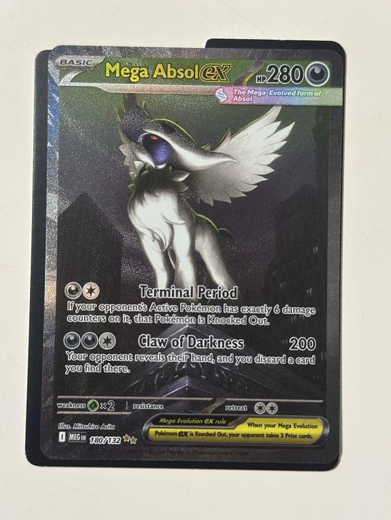 Mega Absol EX Mega Evolution EN 180/132 (Neu (gemäss Beschreibung)) in ...