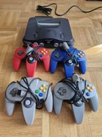 N64 4 Kontroller +Mario Kart + HDMI Adapter +1 Kontroller