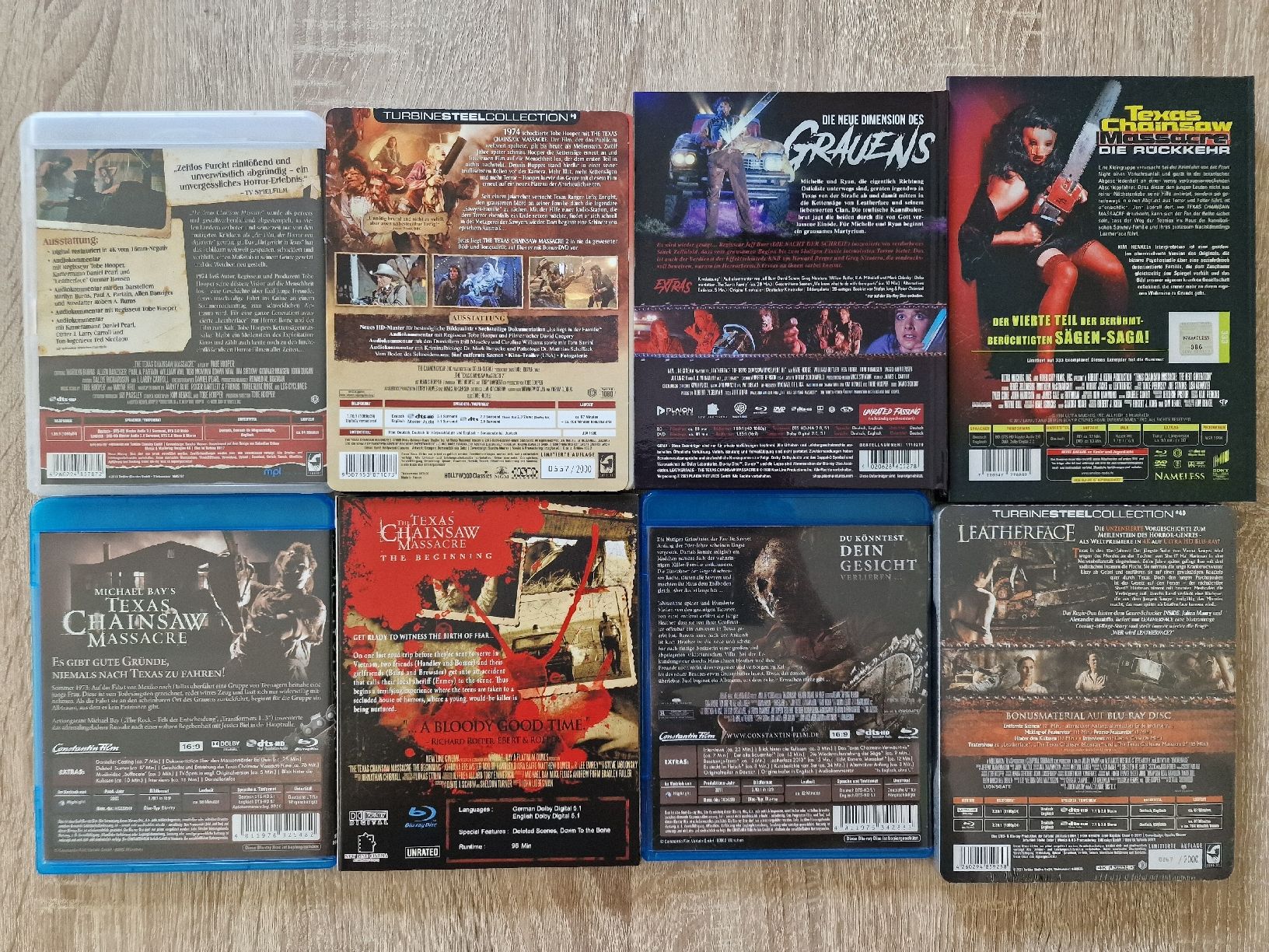 Tutti i DVDs: The Texas Chainsaw Massacre BluRay Collection – Usato da Birmensdorf ZH venduto da Remubi 1