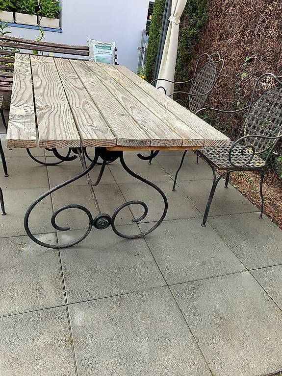 Tavoli: Gartentisch Handgeschmiedet mit Stühlen  – Usato da Diessenhofen venduto da skjuser 3