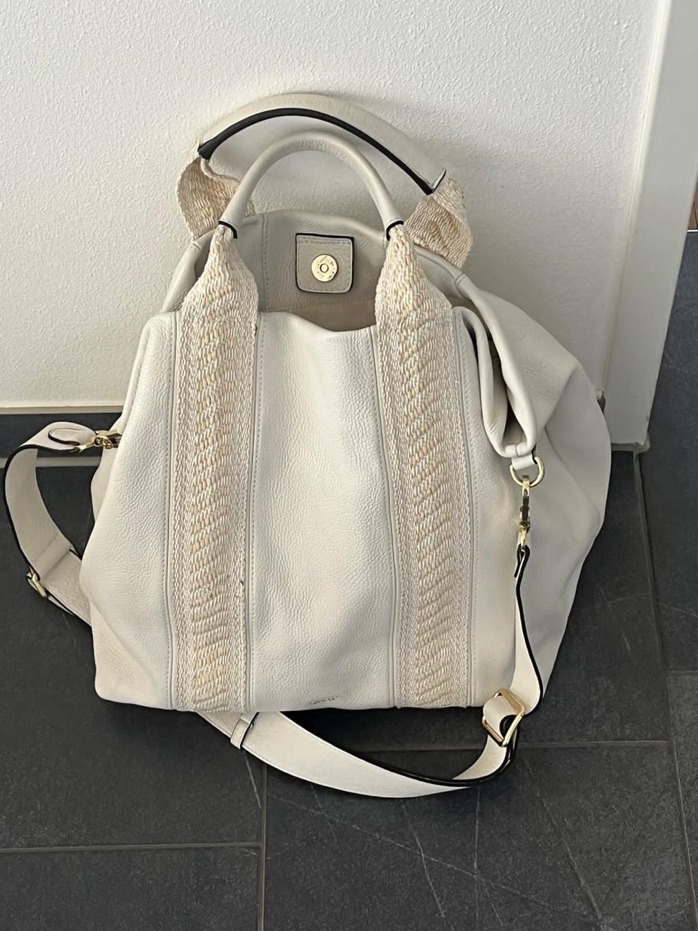 Abro Taschen für Damen: abro Shopper weiss – Gebraucht aus Romanshorn von Sophielang 2