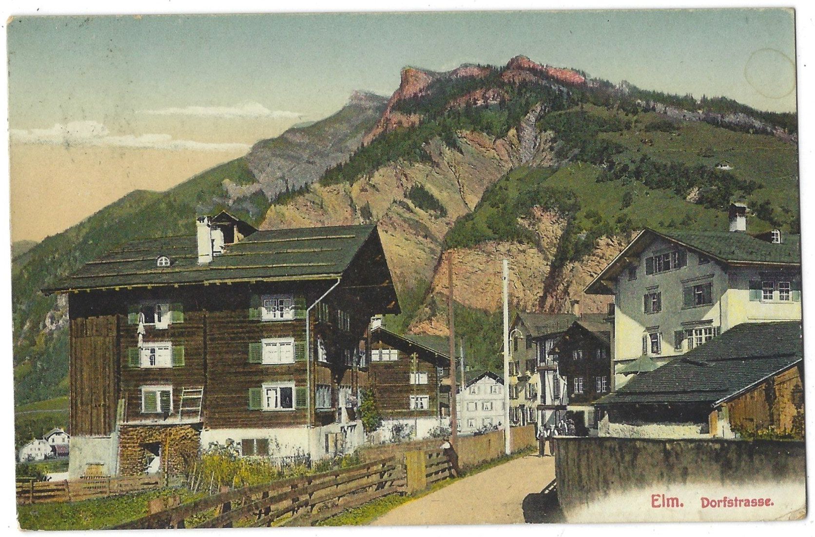 Cartoline postali: Elm.    Dorfstrasse. – Usato da Bütschwil venduto da Jackson1A