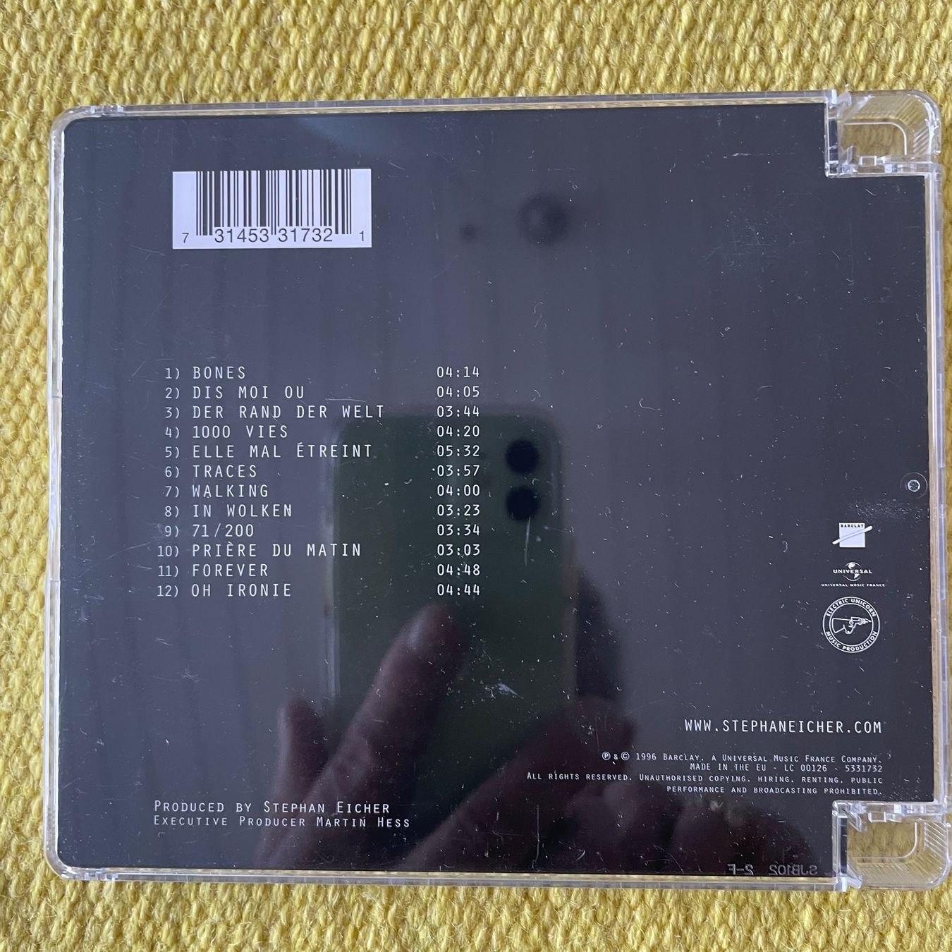 CDs: STEPHAN EICHER-(1000 VIES) – Gebraucht aus Rorschacherberg von CD-Roli 1