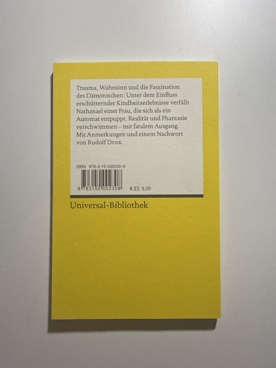 Libri: Der Sandmann – Nuovo (secondo la descrizione) da Schlieren venduto da sharu_02 1