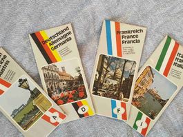 Reisekarten-Set:Österreich, Deutschland, Frankreich, Italien