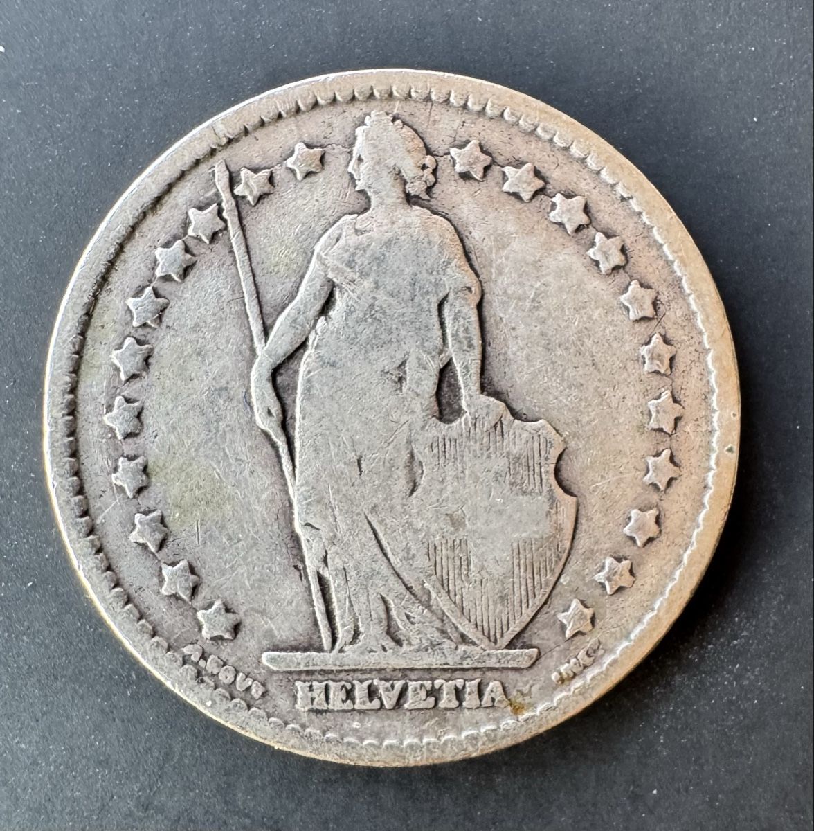 Alle Münzen: 1 Franken 1899 – Gebraucht aus Meilen von coins4sale 1