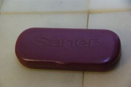 SANER Brillen Etui, weinrot - gebraucht