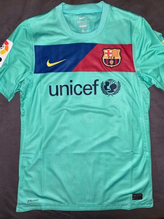 FC BARCELONA INIESTA MATCH UNWORN TRIKOT NIKE MESSI XAVI