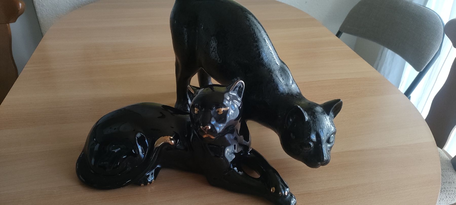 Tutte le decorazioni: Keramik Katzenfiguren, schwarz. – Usato da Kirchberg SG venduto da sil_dz82 1