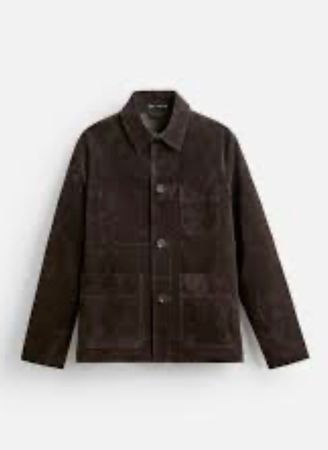 Zara Wildlederjacke 100% Echtleder, Gr M, NEU