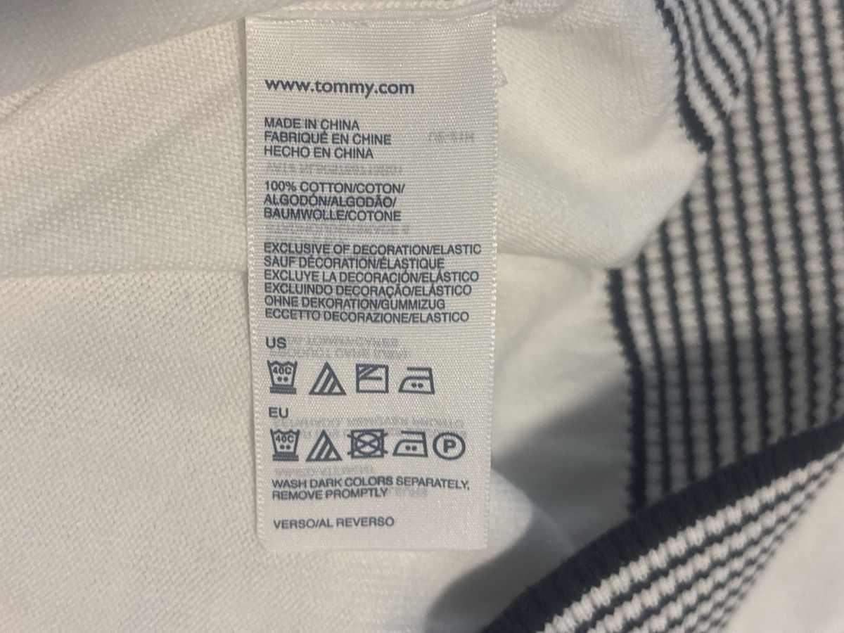 Tommy Hilfiger Maglioni & Felpe: Tommy Hilfiger Herren Pullo  V-Ausschnitt Grösse L Weiss – Usato da Wallisellen venduto da ASZT 3