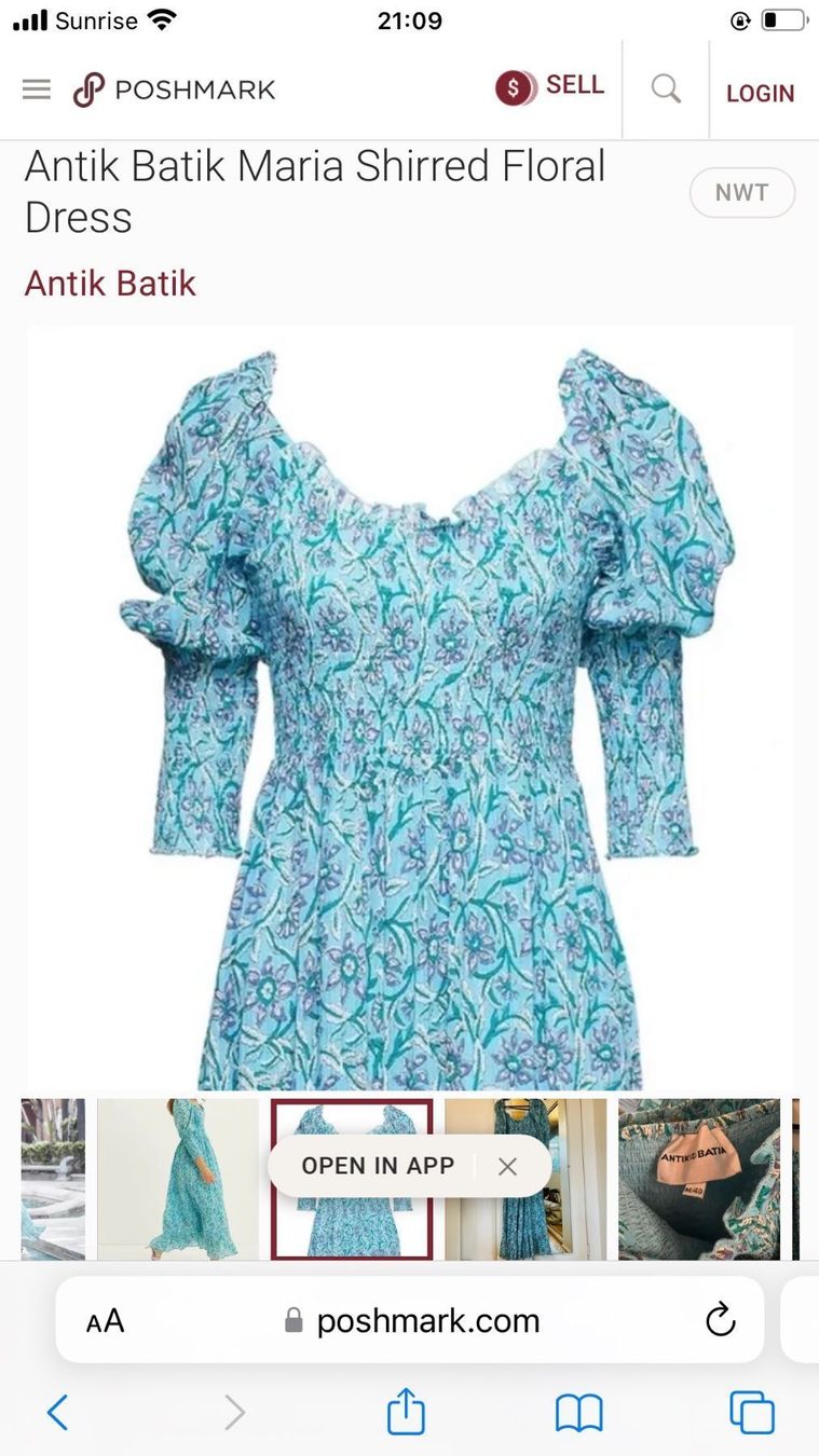 Antik Batik Vestiti: Wunderschönes Kleid Antik Batik 36 – Nuovo e nell'imballaggio originale da Zürich venduto da panka01