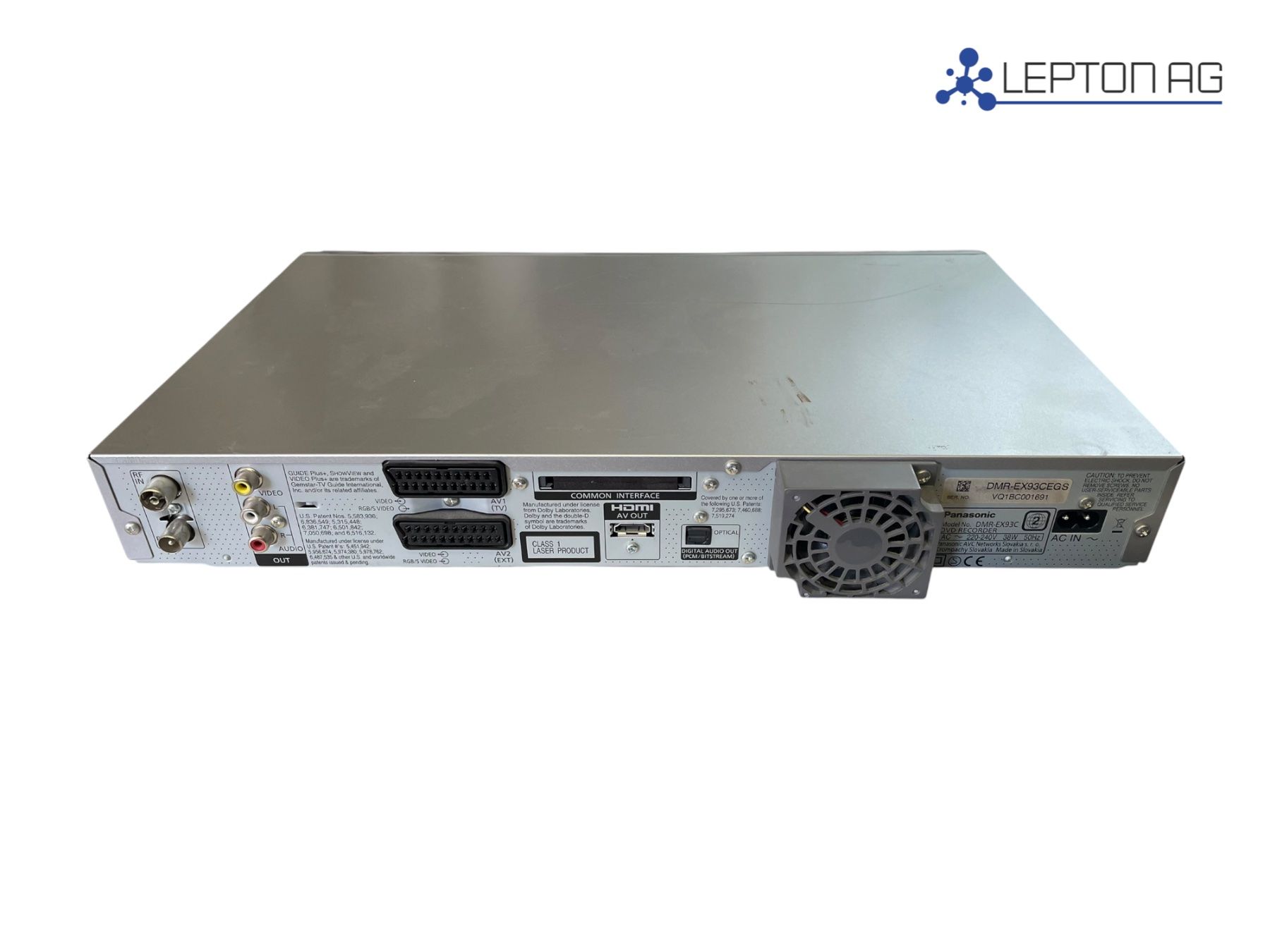 Panasonic Registratori: Panasonic DMR-EX93C DVD Recorder – Usato da Niederdorf venduto da LeptonAG 3
