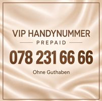 VIP-Handynummer / Wunschnummer – 078 231 66 66