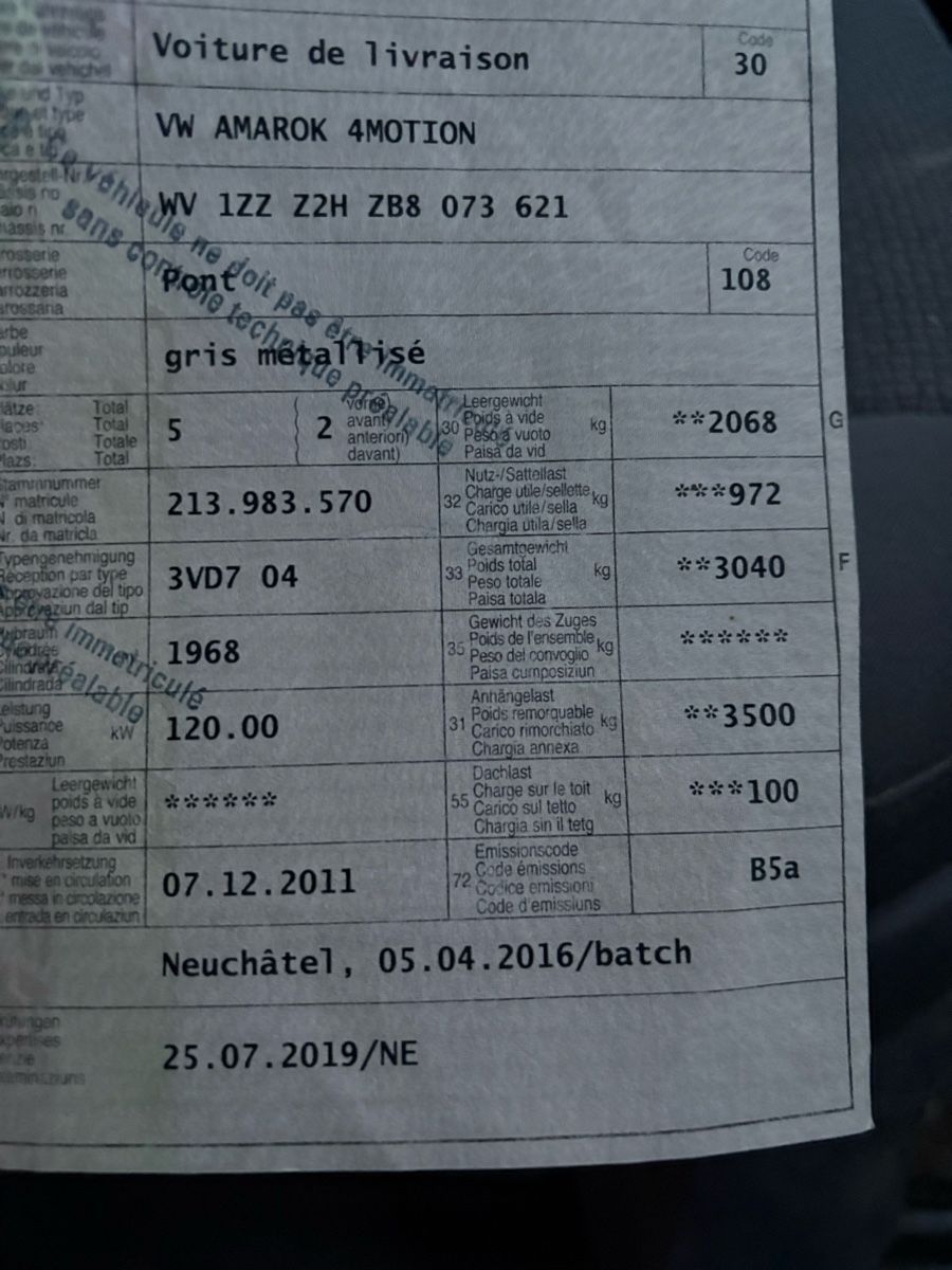 VW Autos: Pickup vw amarok – Defekt aus Siviriez von S16_cl2000 7