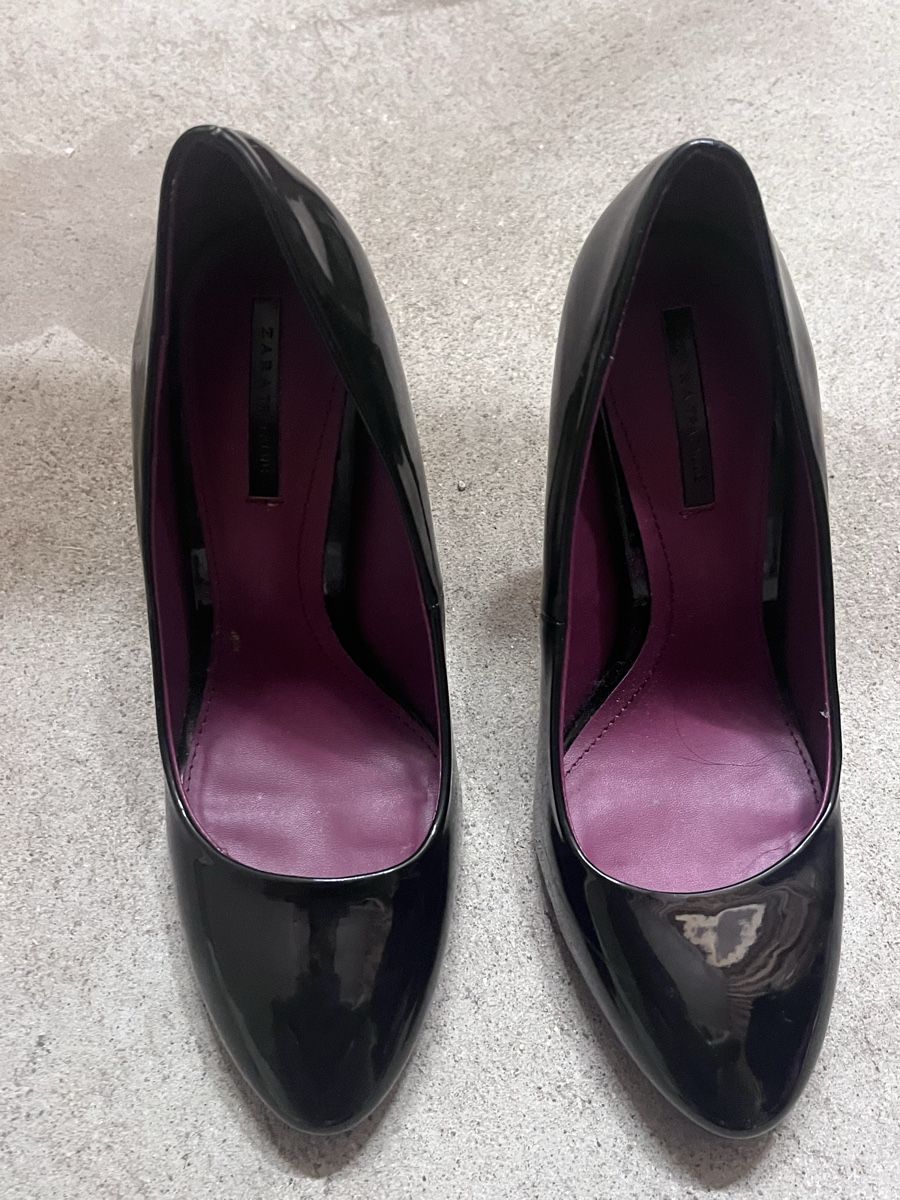Zara Scarpe da donna: Zara Lack Pumps, schwarz, Grösse 37 – Nuovo (secondo la descrizione) da Zürich venduto da nutoxo 1