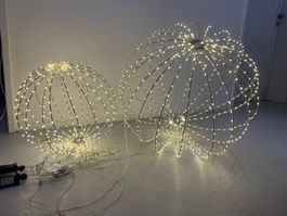 Neuwertige schöne Lichterkugeln