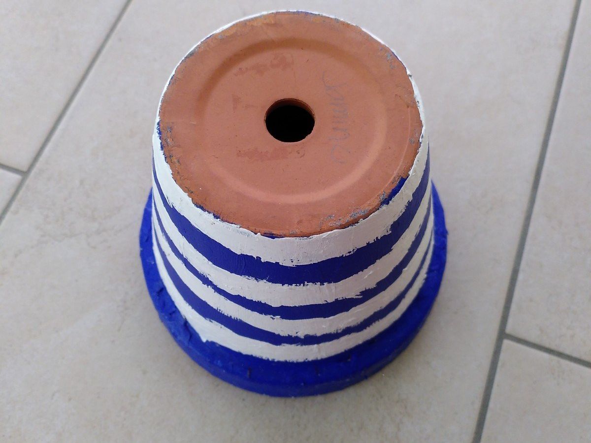 Strumenti musicali: TROMMEL AUS EINEM BLUMENTOPF/SELFMADE – Usato da Brugg AG venduto da olamim 1