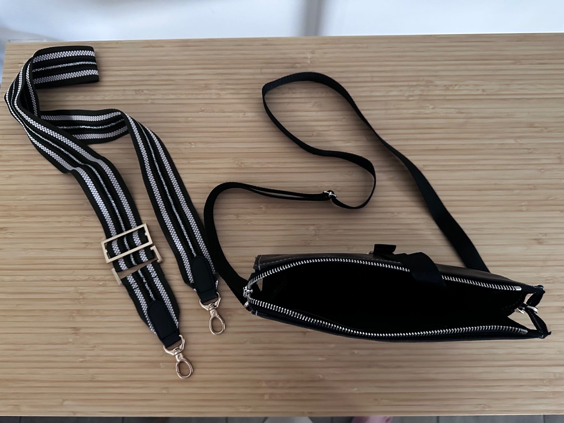 Taschen für Damen: Sac bandoulière noir cuir NUDA avec 2 sangles – Neu (gemäss Beschreibung) aus Leytron von TipTop1912 1