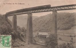 Saint Ursanne JU Eisenbahn Viadukt Jurabahn Clos du Doubs